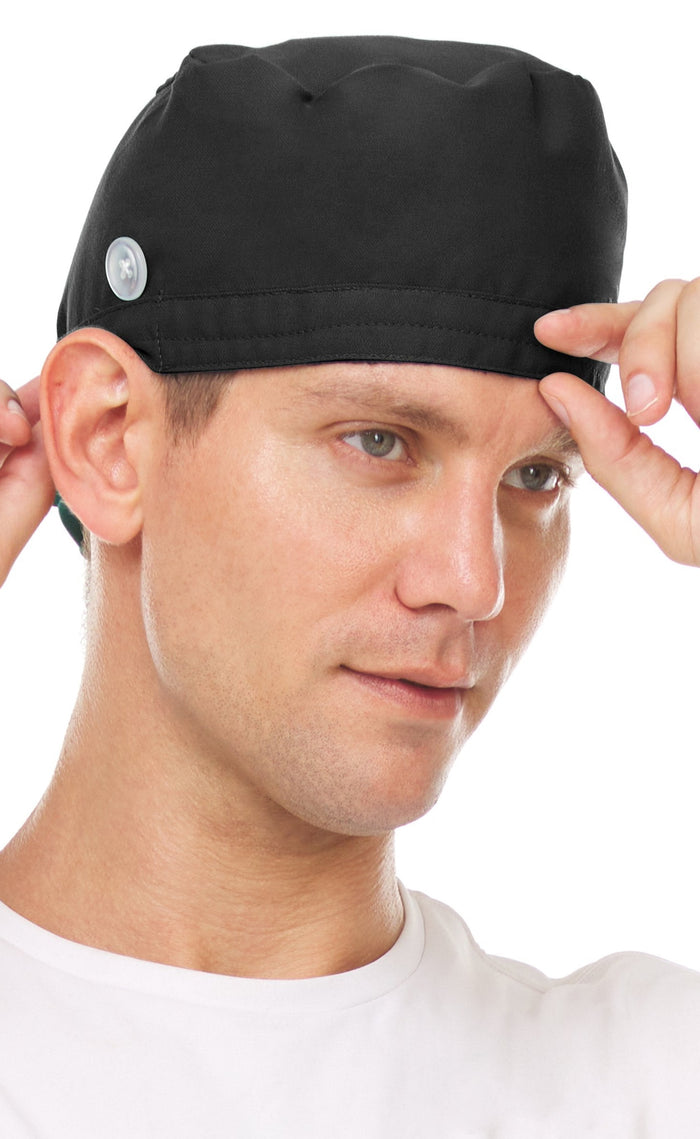 Medichic Unisex Addison Skull Scrub Cap with Buttons