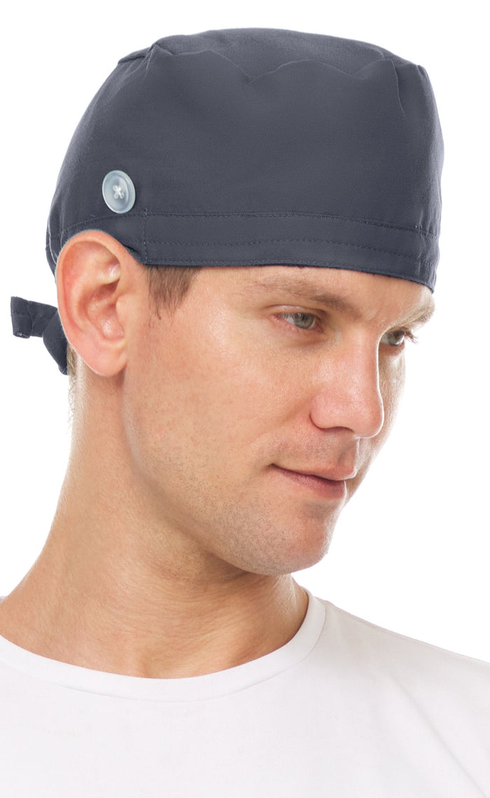 Medichic Unisex Addison Skull Scrub Cap with Buttons