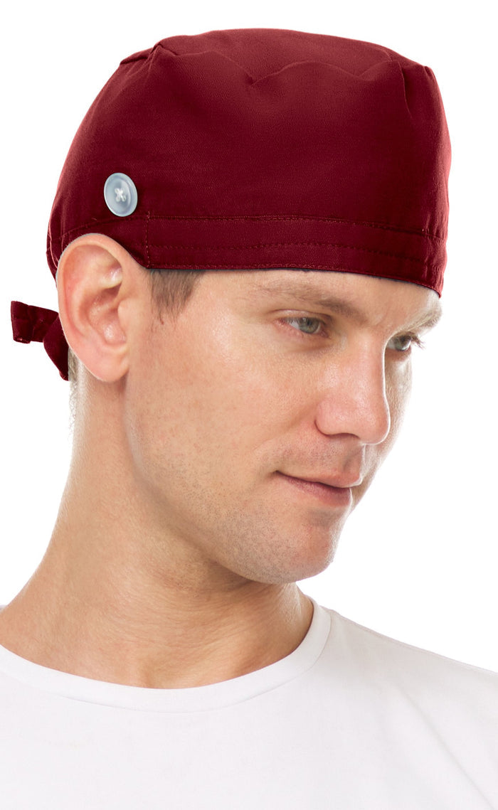 Medichic Unisex Addison Skull Scrub Cap with Buttons