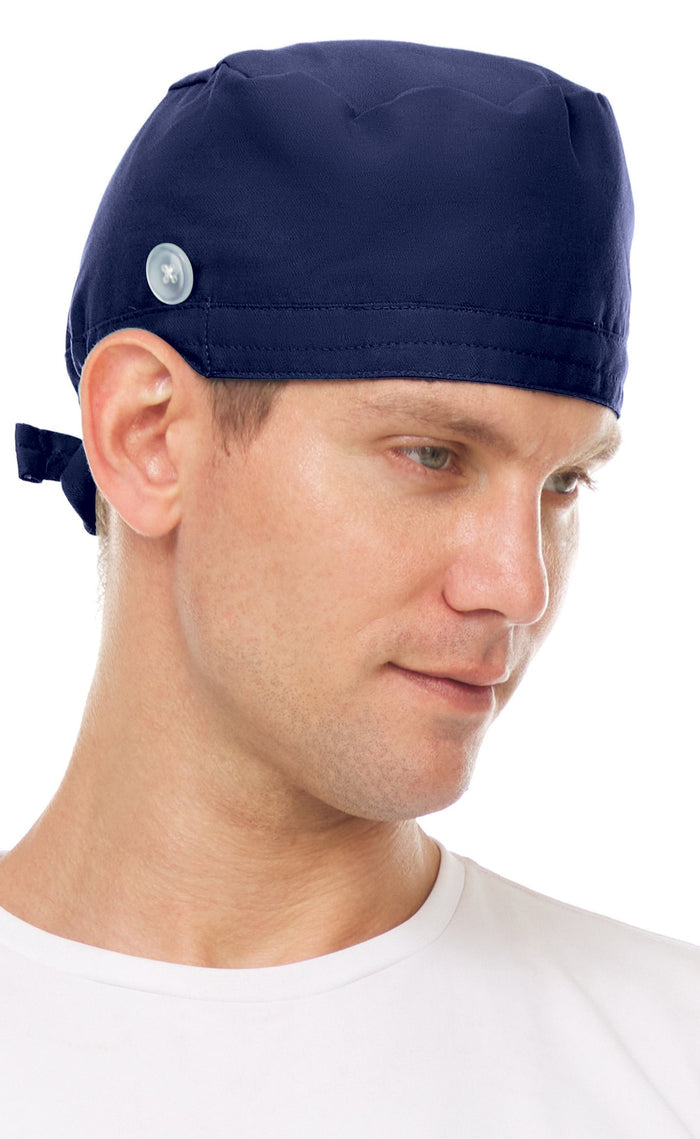 Medichic Unisex Addison Skull Scrub Cap with Buttons