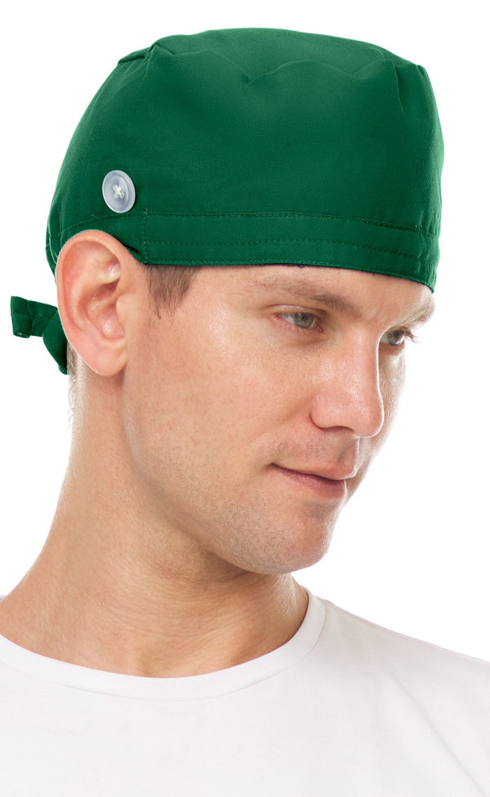 Medichic Unisex Addison Skull Scrub Cap with Buttons