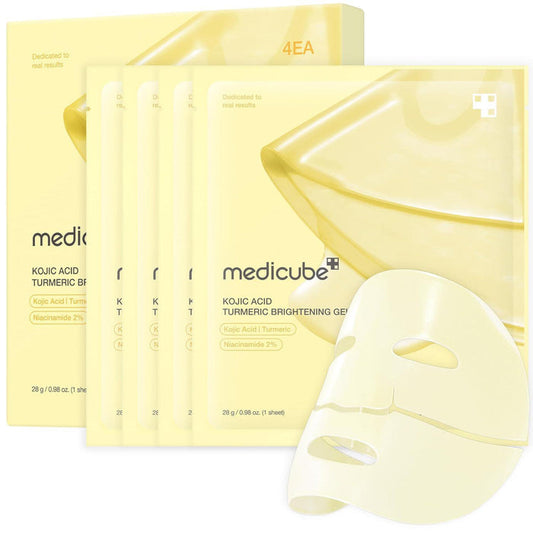 Medicube Kojic Acid Turmeric Brightening Gel Mask 4pcs