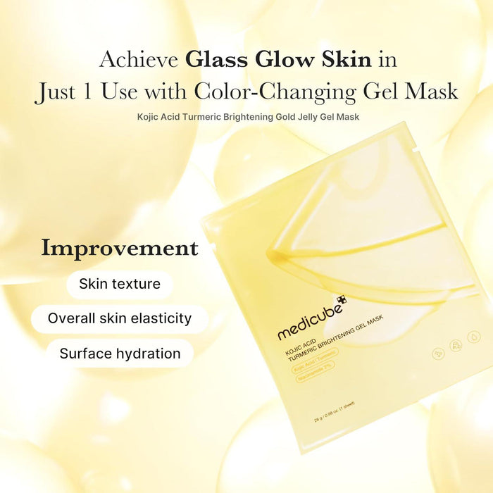 Medicube Kojic Acid Turmeric Brightening Gel Mask 4pcs