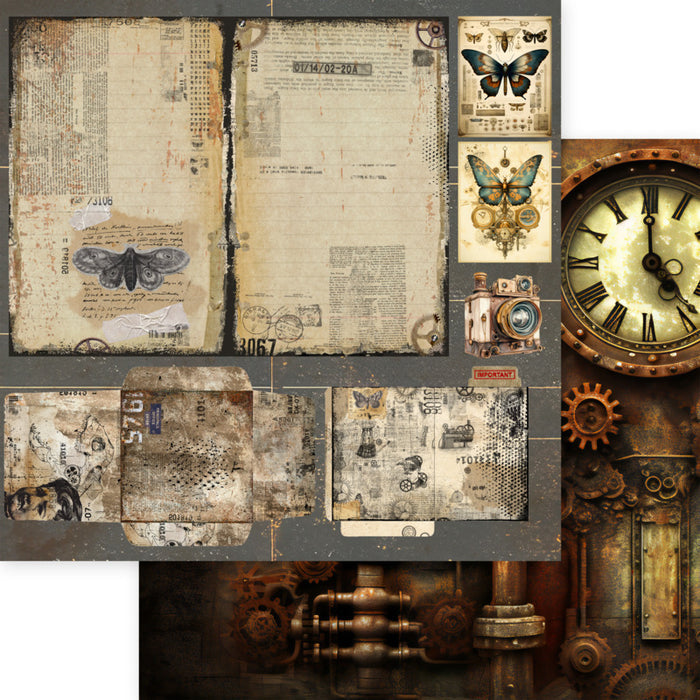 Memory-Place - 8X8 Collection Pack - Visionaries. Looking for Vintage or Steam Punk? Available at Embellish Away located in Bowmanville Ontario Canada.