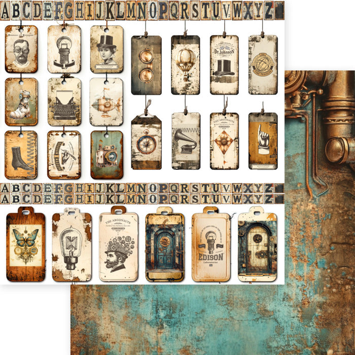 Memory-Place - 8X8 Collection Pack - Visionaries. Looking for Vintage or Steam Punk? Available at Embellish Away located in Bowmanville Ontario Canada.