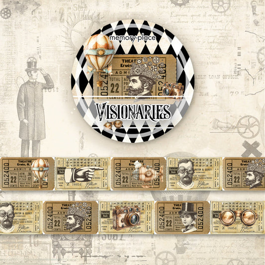 Memory-Place - Washi Tape - 15mmX5m - Visionaries. Available at Embellish Away located in Bowmanville Ontario Canada.