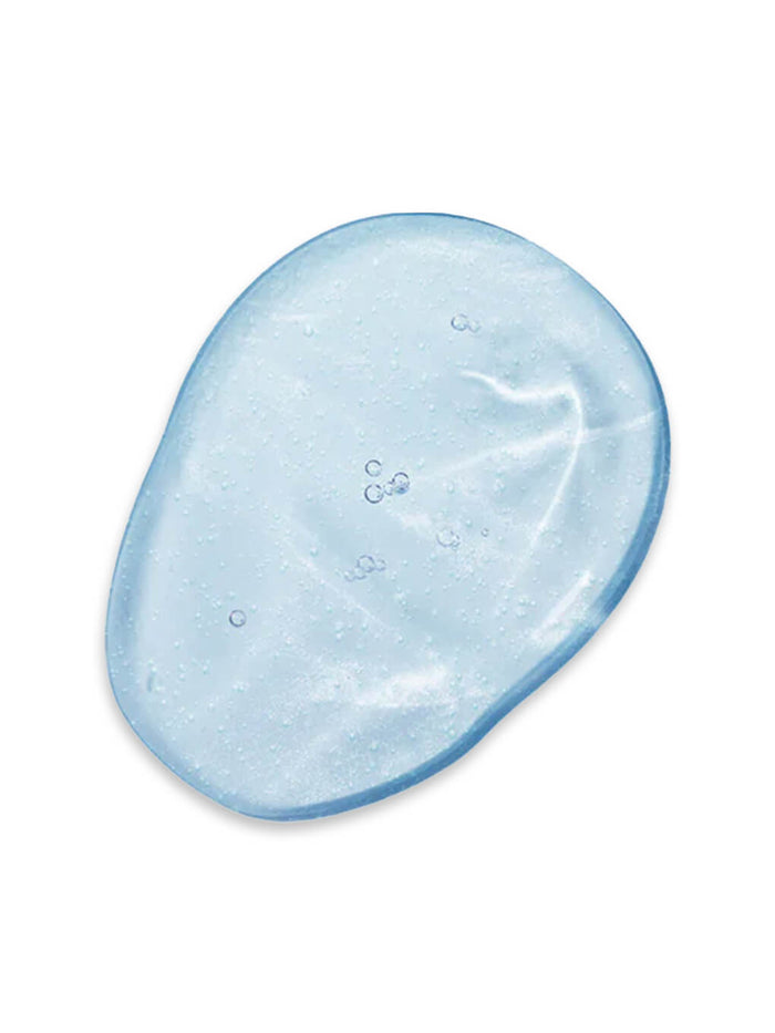 mermaid moisture hydrating face cleanser swatch on white background