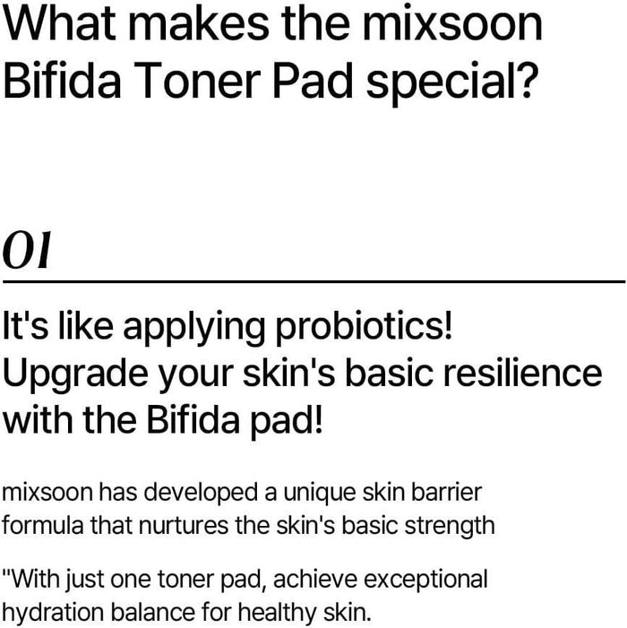 Mixsoon Bifida Toner Pad 120 pads