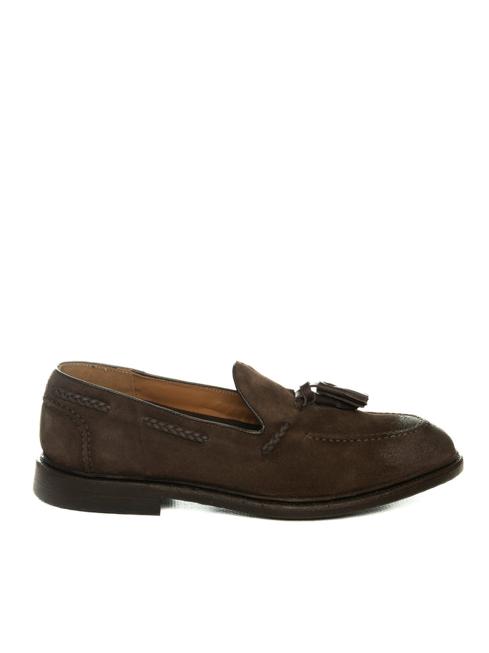 GREEN GEORGE Mocassino nappine camoscio moro 2032 LIGHT-MORO