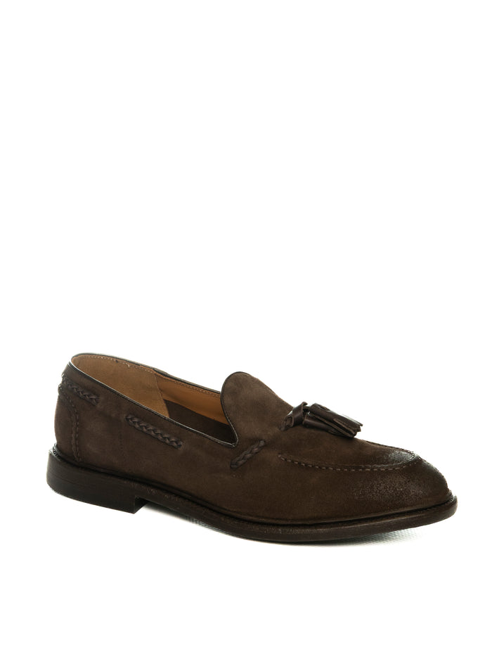 GREEN GEORGE Mocassino nappine camoscio moro 2032 LIGHT-MORO