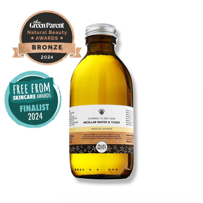 Micellar water and toner neroli and lavender for dry to normal skin 200ml - Bronze Award -2