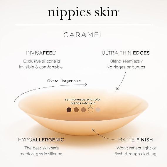 Nippies Skin Non-Adhesive Bra Liner No-Show Inserts  (A-C Cups)