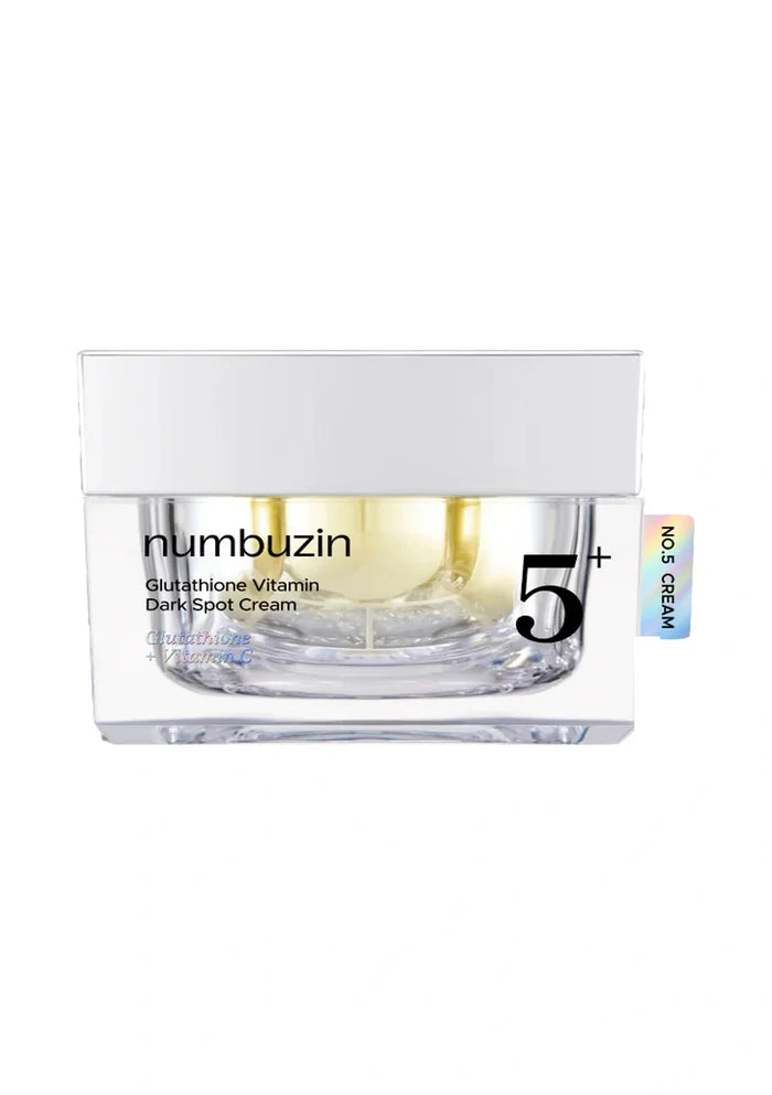 Numbuzin cream jar with visible branding on a white background