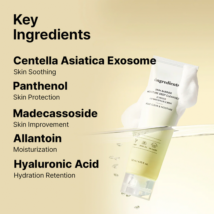ONGREDIENTS Skin Barrier Moisture Deep Cleanser 120ml