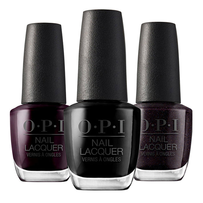 OPI Nail Lacquer Nail Polish Classic Blacks 0.5oz - ikatehouse