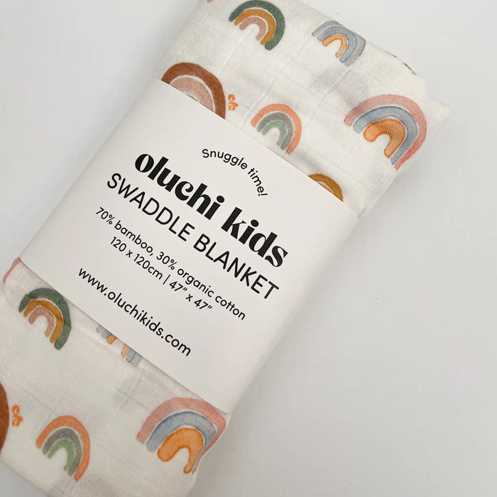 OLUCHI KIDS Organic Bamboo Swaddle Blanket | Isetan KL Online Store