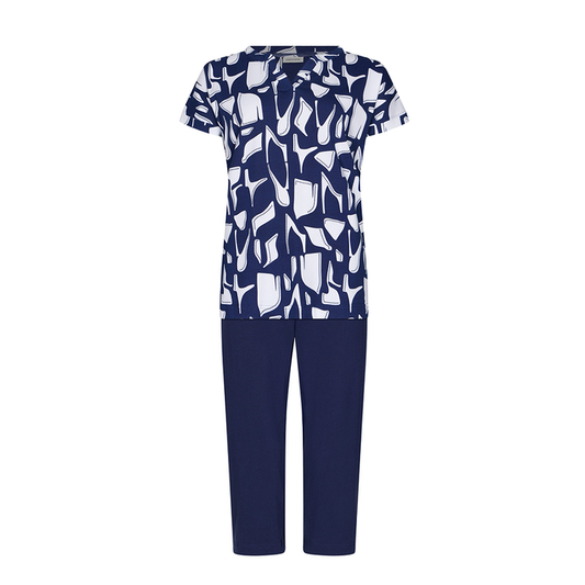 Pastunette 121261-150-1 Pyjama Set Short Sleeves Dark Blue