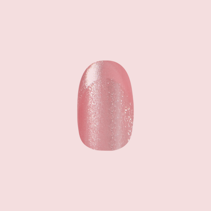 Peach Illusion French - Press-On | Medium | Oval medium oval press-on nail with velvet finish and subtle french manicure effect