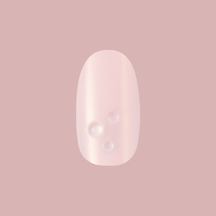 Pink Bubble Pearlescent - Press-On | Short | Round with shimmery pink finish and raised bubble details on nail press-on