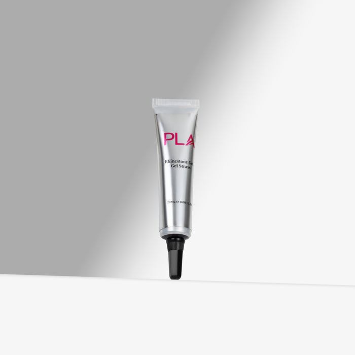 Tube of PLA Rhinestone gel on a gray background