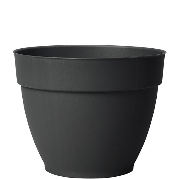 Planter Ninfea R cm.22 Charcoal(8.5")
