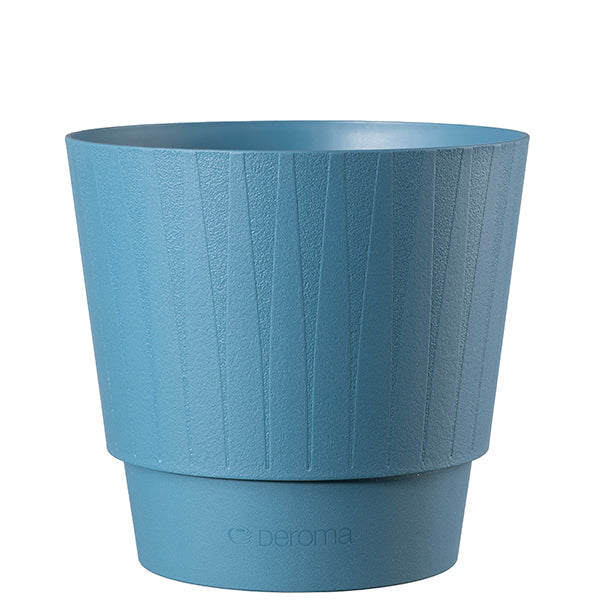 Plisse' pot 7.1" Blue denim