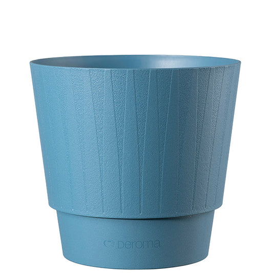 Plisse' pot 8.7" Blue denim
