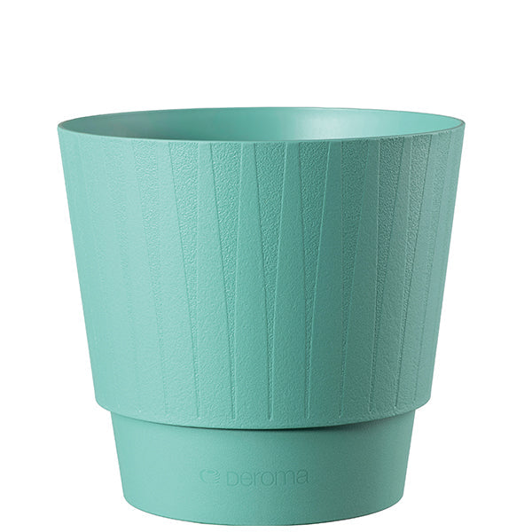 Plisse' pot 8.7" Satin green