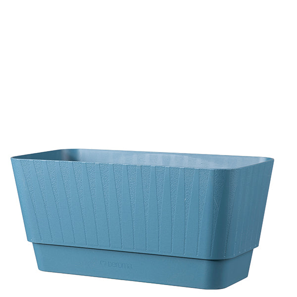 Plisse' window box 11.8"x5.9" Blue denim