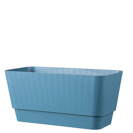 Plisse' window box 11.8"x5.9" Blue denim
