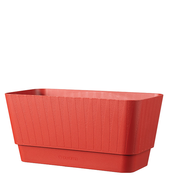 Plisse' window box 11.8"x5.9" Vermillion red