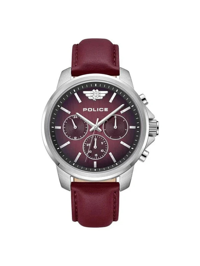 Police Round Black Dial Analog Watch - PLPEWJF0006302