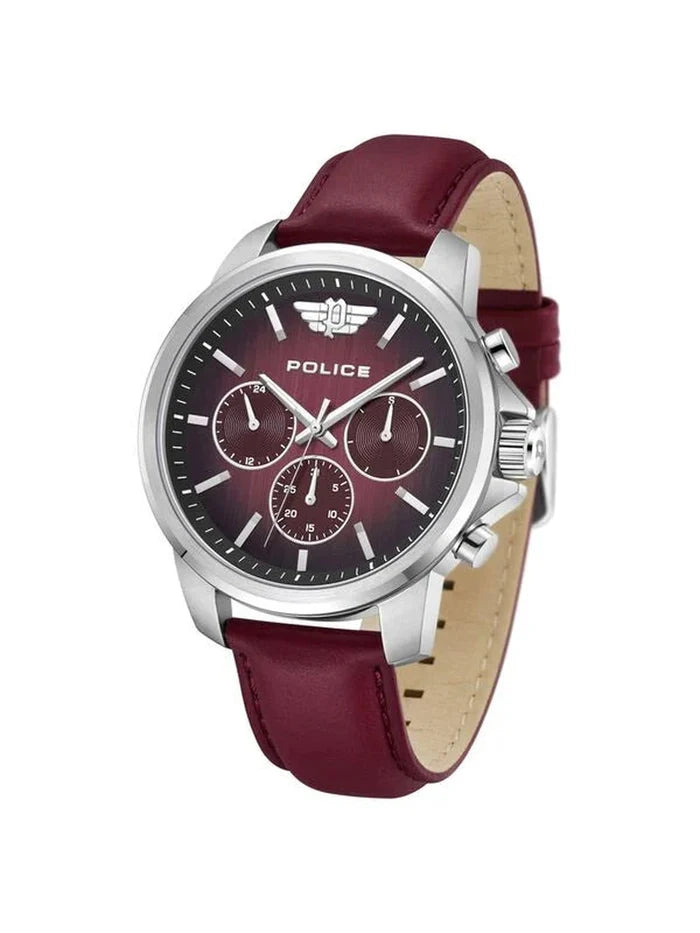Police Round Black Dial Analog Watch - PLPEWJF0006302