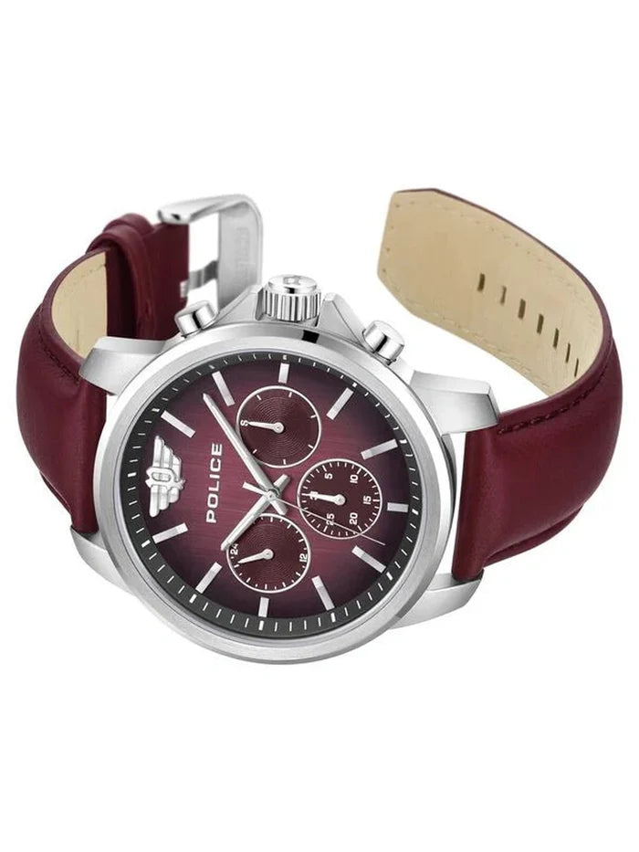 Police Round Black Dial Analog Watch - PLPEWJF0006302
