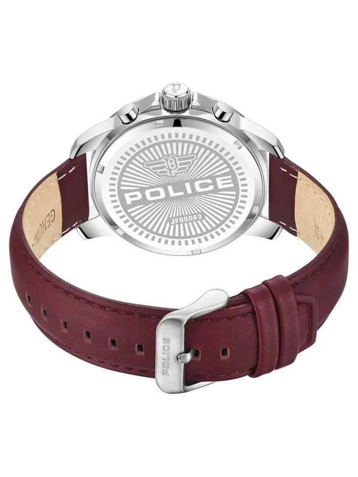 Police Round Black Dial Analog Watch - PLPEWJF0006302