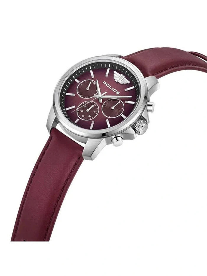 Police Round Black Dial Analog Watch - PLPEWJF0006302