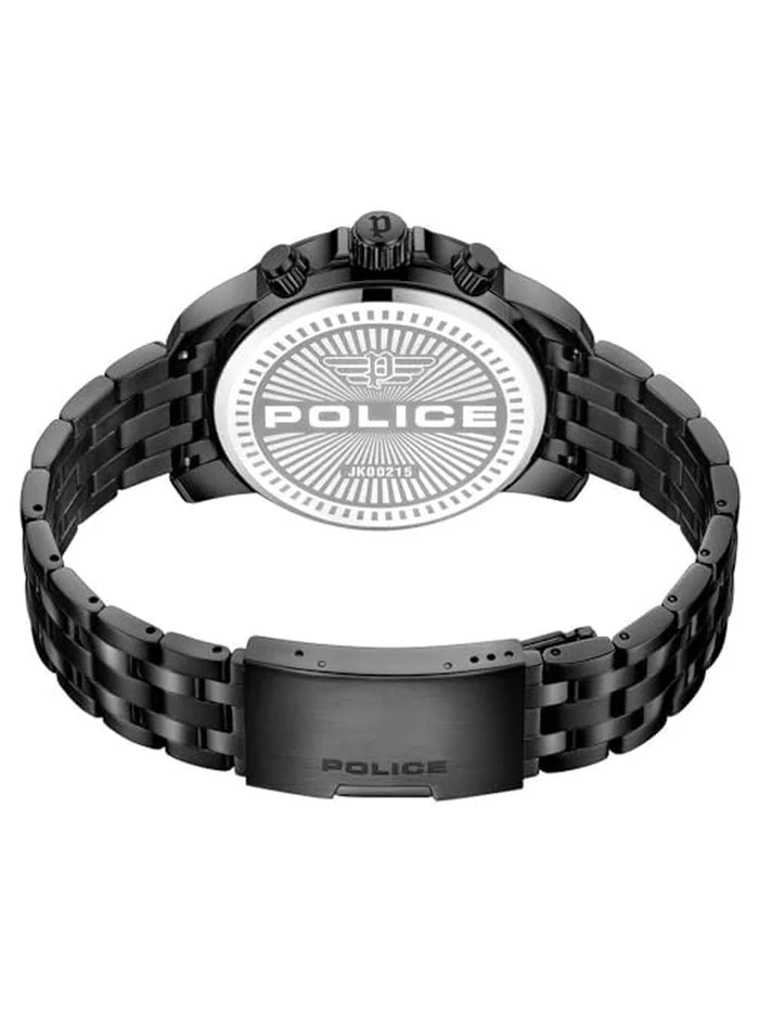 Police Round Black Dial Analog Watch - PLPEWJK0021504