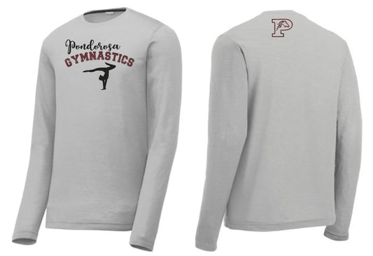 Ponderosa Gymnastics Unisex Long Sleeve Tee -Matte or Glitter