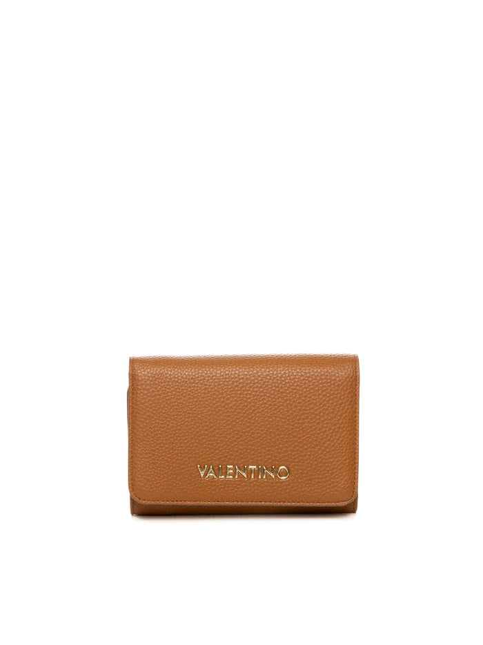 VALENTINO Portafogli pelle cuoio VPS7LX43 BRIXTON-CUOIO