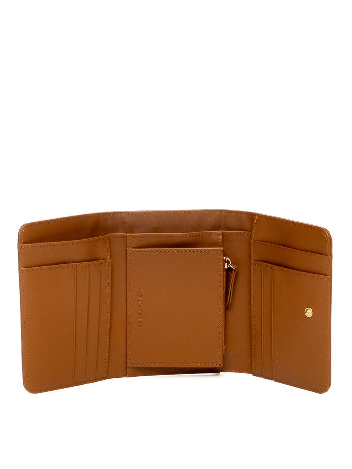 VALENTINO Portafogli pelle cuoio VPS7LX43 BRIXTON-CUOIO