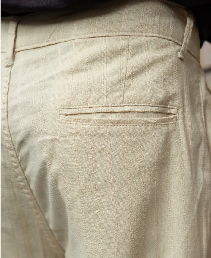 Powerlook Natural Structured Cotton Trousers