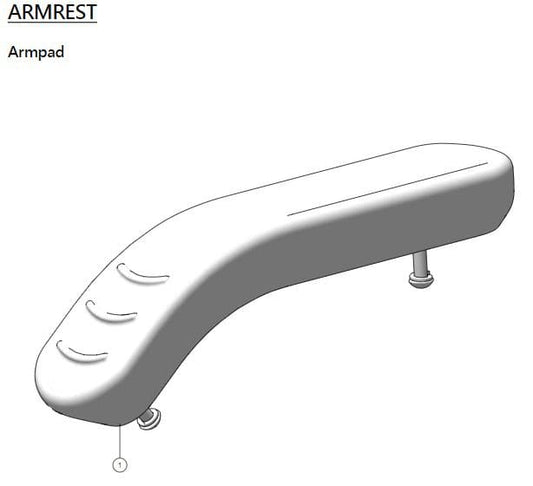PU Armrest/Armpad for Karma Ergo Lite | Karma