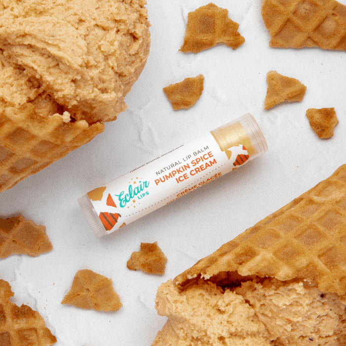 Pumpkin spice ice cream lip balm from cashmereandcocktailsblog