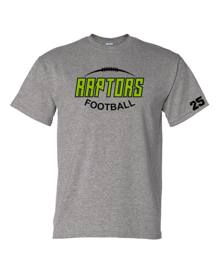 Raptors Football Football Design Basic Tee- Matte or Glitter