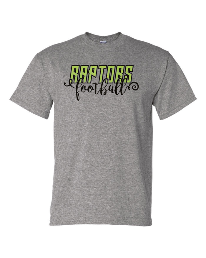 Raptors Script Design Basic Tee- 4 Sports- Matte or Glitter