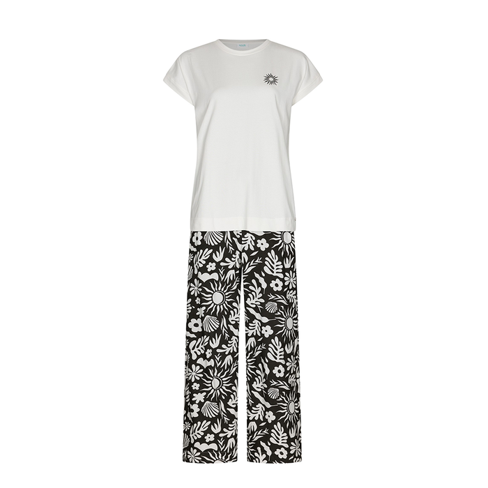 Rebelle 121261-644-1 Pyjama With Straight Pants Off-White