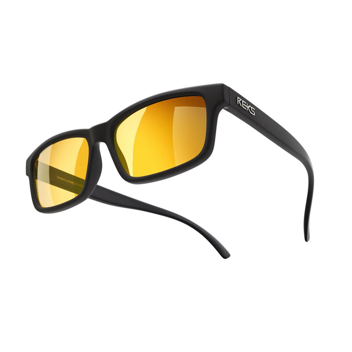Single Vision / Solid Smoke / Gold Mirror