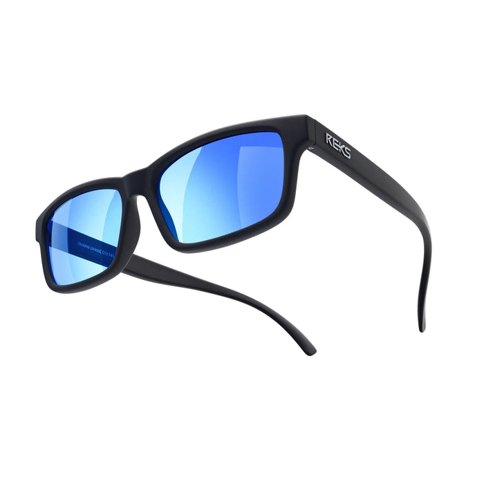 Single Vision / Solid Smoke / Cobalt Blue Mirror