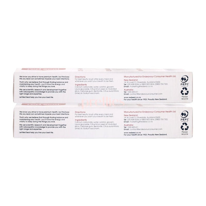 Red Seal Natural SLS free Toothpaste (Lemon) 100g x2pcs