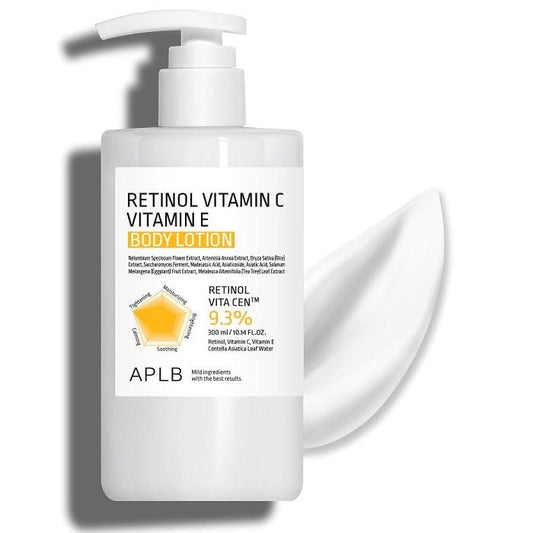 RETINOL VITAMIN C VITAMIN E BODY LOTION - Lotiune De Corp Cu Retinol Pentru Fermitate Si Elasticitate - skinseen.ro